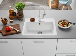 523334 BLANCO LEGRA 6 1 Göz 50x58,5 cm Tezgah Üstü Granit Evye Beyaz - 2