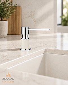 526955 Blanco Sabunluk Lato Soft Beyaz-Krom - Blanco & Pera