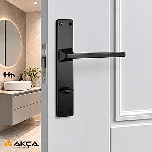 Alm Karo Kol Siyah Kare Erlux Wc Aynalı - ÖZEN
