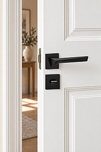 Erkul 474-03 Mat Siyah Rozetli Wc Kol - ERKUL