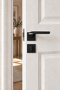 Erkul 475-03 Mat Siyah Rozetli Wc Kol - ERKUL