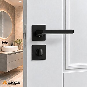 Erkul 476-03 Mat Siyah Rozetli Wc Kol - ERKUL