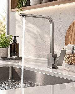 FLEKO SSC4-S4 Kare Evye Bataryası İNOX - FLEKO