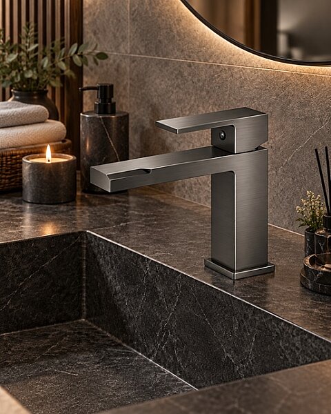 Fleko Venom Lavabo Bataryası Antrasit - 2