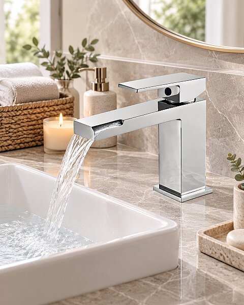 Fleko Venom Lavabo Bataryası Krom - 1