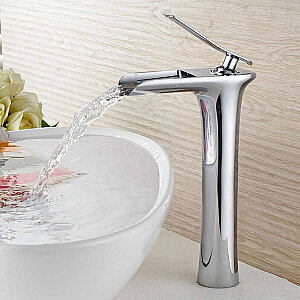 FLEKO Victoria ÇANAK ŞELALE Lavabo Bataryası KROM - FLEKO