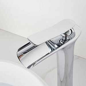 FLEKO Victoria ÇANAK ŞELALE Lavabo Bataryası KROM - 2