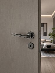 HİSAR YUVARLAK ROZ MAT ANTRASİT ODA - OPENDOOR