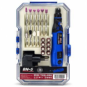 Mini Kalıpçı Set Çantalı Şarjlı BN-5 mavi kutulu - 
