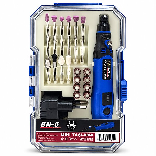 Mini Kalıpçı Set Çantalı Şarjlı BN-5 mavi kutulu - 1