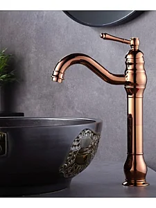 Prıma Manolya Çanak Lavabo Bataryası Rose Gold - PRİMA 