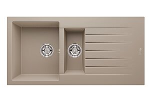 Realstone P005 TROYA 1,5 göz 50x100cm GRANİT EVYE Cappuccino - 2