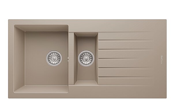 Realstone P005 TROYA 1,5 göz 50x100cm GRANİT EVYE Cappuccino - 2