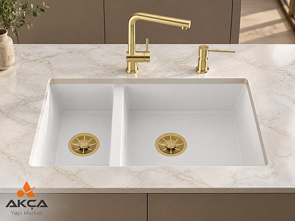 Realstone P018 Bergama 1,5 Göz G.Evye 700*460mm Beyaz - 1