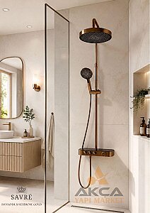 SAVRE Duş Seti Brush Rose Gold - SAVRE