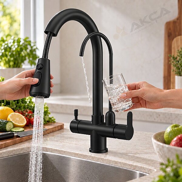 SP4-434 Fleko Dual Spiralli Evye Bataryası Arıtmalı Siyah - 2