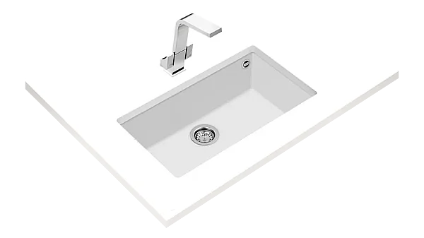 TEKA SQUARE 72.40 TG Tezgah Altı Granit Evye Beyaz - 3