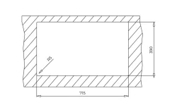 SQUARE 760 TG BLACK TEZGAH ALTI GRANİT EVYE - 4