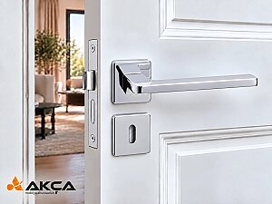 System HA110R011 GIADA Rozetli Kapı Kolu CR Krom - SYSTEM