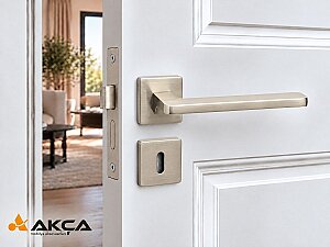SYSTEM HA110RO11 GIADA Rozetli Kapı Kolu NB İNOX - SYSTEM