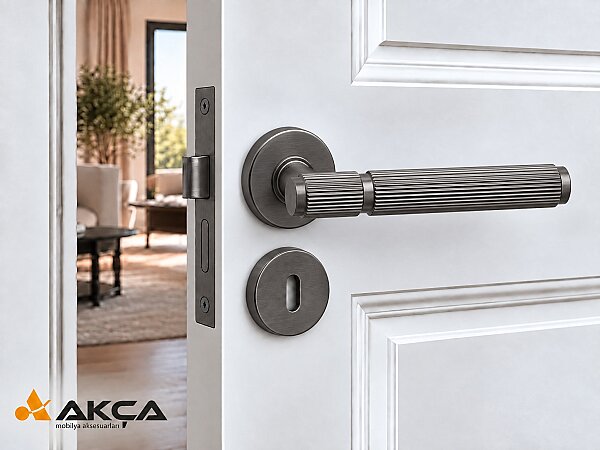 SYSTEM Kapı kolu PIXAR-L HA216 RO12 BBN Antrasit - 1