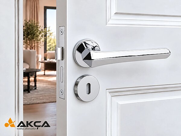 SYSTEM STELLA Kapı Kolu HA163 RO12 CR Krom - 1