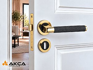 Zmk Daire Rozetli Sotka Kapı Kolu 13-4 Titanyum Siyah Oda - ÖZEN