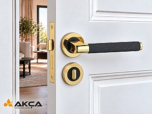 Zmk Daire Rozetli Sotka Kapı Kolu 13-4 Titanyum Siyah Wc - ÖZEN