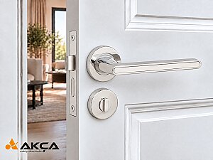 Zmk Yuv. Rozetli Zen 06-05 Kapı Kolu İnox Beyaz Wc - ÖZEN